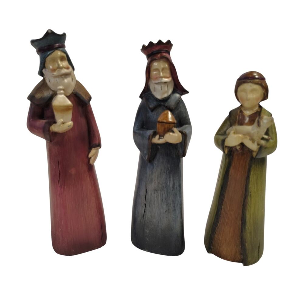 Tii Collections Nativity Wise Man King Sheppard Figurine Christmas Decor Set 3